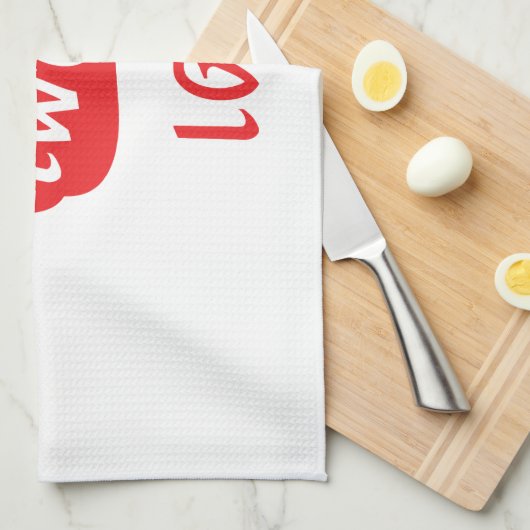 Spicy bitte ~ Khaw Phet Dur - Thai Isan Language Geschirrtuch (Viertel Falte)