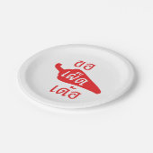 Spicy bitte ~ Khaw Phet Dur - Thai Isan Language Pappteller (Schrägansicht)