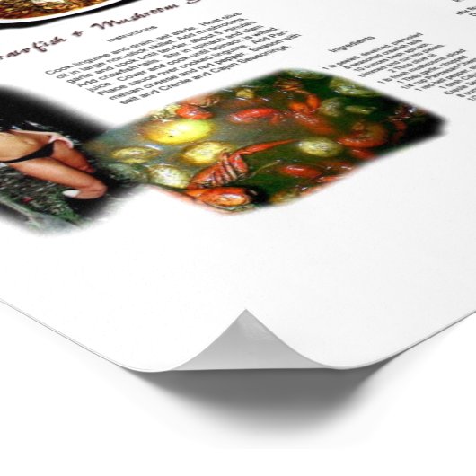 Spicy Cajun Cooking Rezept Poster (Ecke)