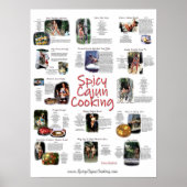 Spicy Cajun Cooking Rezept Poster (Vorne)