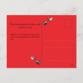 Spicy Chili Pfeffer Valentinstag Postkarte (Rückseite)