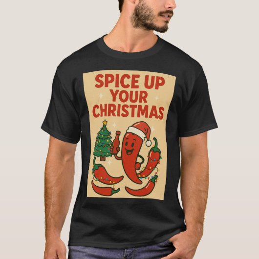 Spicy Christmas Sizzle T-Shirt (Vorderseite)