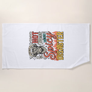 Spicy Disaster Highland Cow Vintage Western-Shirt Strandtuch