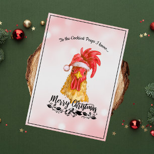 Spicy Funny Chicken Frohe Weihnachten