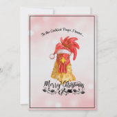 Spicy Funny Chicken Frohe Weihnachten (Vorderseite)