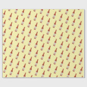 Spicy! Hot Sauce Salsa Cute Hand-drawn  Geschenkpapier (Flach)