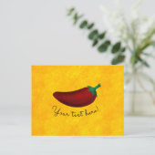 Spicy Hot Southwest Chili Pepper Postkarte (Stehend Vorderseite)