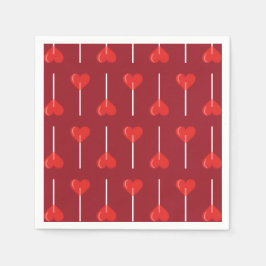 Spicy Liebe Suckers Red Serviette