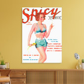 Spicy Magazine Cover Leinwanddruck (Insitu (Wohnzimmer))