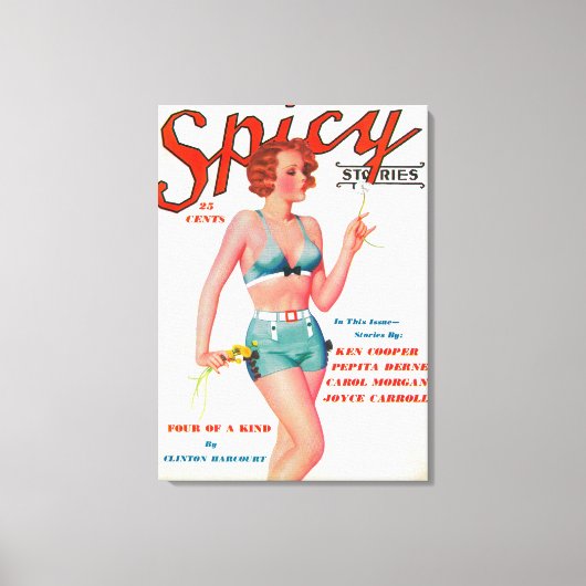 Spicy Magazine Cover Leinwanddruck (Vorderseite)
