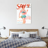 Spicy Magazine Cover Leinwanddruck (Insitu (Schlafzimmer))
