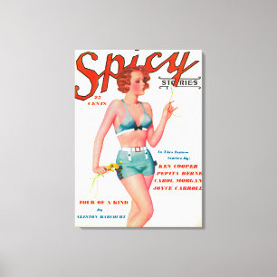 Spicy Magazine Cover Leinwanddruck