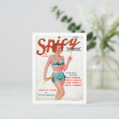 Spicy Magazine Cover Postkarte (Stehend Vorderseite)