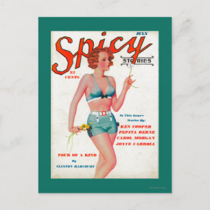 Spicy Magazine Cover Postkarte