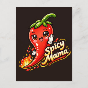 Spicy Mama - Heißes Zeug - Foodie-Fiends Postkarte