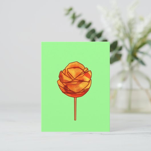 Spicy Mango auf dem Stick Postkarte (Stehend Vorderseite)