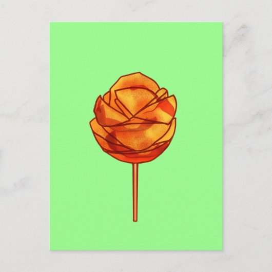 Spicy Mango auf dem Stick Postkarte (Vorderseite)