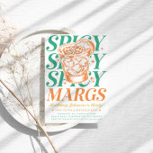 Spicy Margs Modern Bright Margarita 30. Geburtstag Einladung