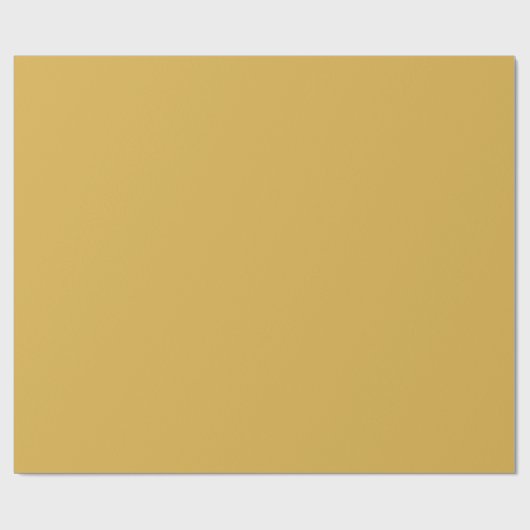 Spicy Mustard gelb Moderne Solid Farbe Geschenkpapier (Flach)