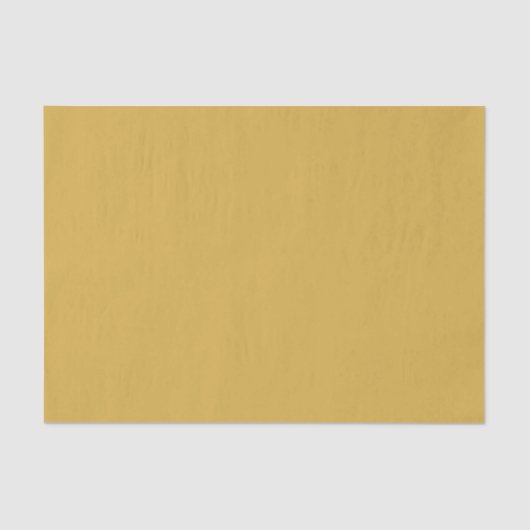 Spicy Mustard gelb Moderne Solid Farbe Seidenpapier (Vorderseite)