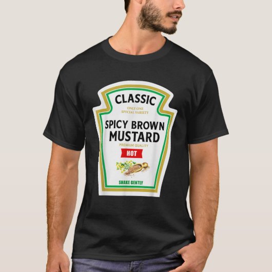 Spicy Mustard Ketchup Halloween 2023 Costume Match T-Shirt (Vorderseite)