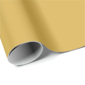 Spicy Mustard Matte Geschenkpapier (Rolleneckpunkt)