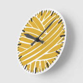 Spicy Mustard Minimal Moderner Garnball Runde Wanduhr (Winkel)