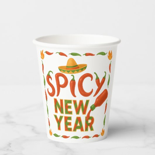 Spicy New Year Pappbecher (Vorderseite)