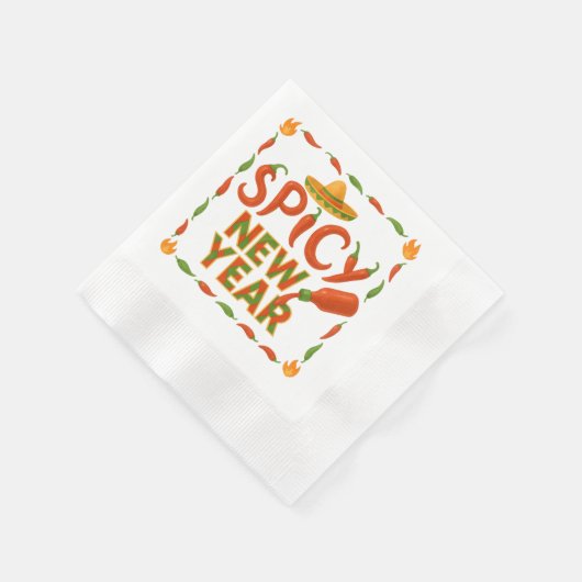Spicy New Year Serviette (Ecke)