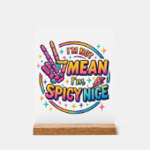 Spicy Nice Acrylschild (Vorderseite)