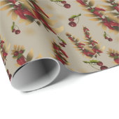 Spicy Noël Golden Botanical Luxe Wrapping Paper Geschenkpapier (Rolleneckpunkt)