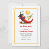 Spicy One Degree Hotter Graduation Party Einladung (Vorderseite)