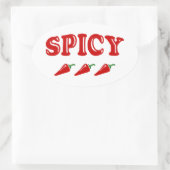 SPICY OVALER AUFKLEBER (Tasche)