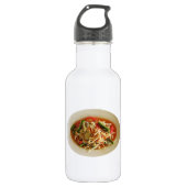 Spicy Papaya Salad [Som Tam] ... Thai Lao Food Edelstahlflasche (Vorderseite)
