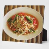 Spicy Papaya Salad [Som Tam] ... Thai Lao Food Fotoplatte (Seite)