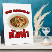 Spicy Papaya Salad [Som Tam] ... Thai Lao Food Fotoplatte (Seite)