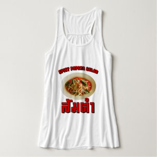 Spicy Papaya Salad [Som Tam] ... Thai Lao Food Tank Top