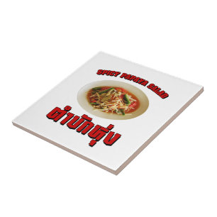 Spicy Papaya Salad [Tam Mak Hung] Isaan Dialect Fliese