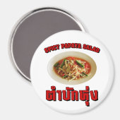 Spicy Papaya Salad [Tam Mak Hung] Isaan Dialect Magnet (Vorderseite/Rückseite)