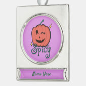 Spicy Pumpkin Spice Banner-Ornament Silber (Links)