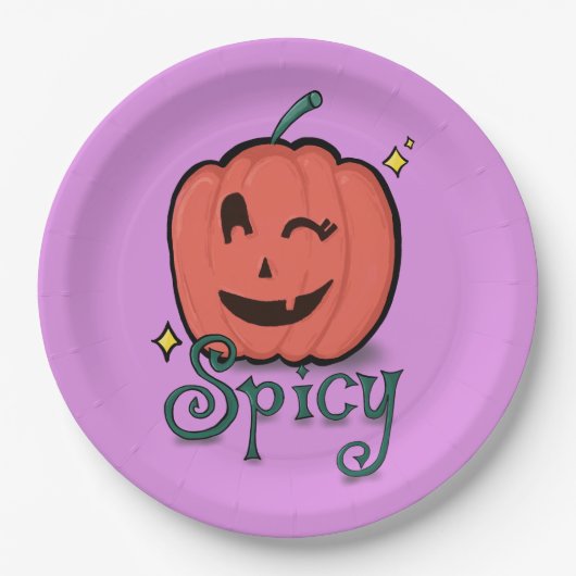 Spicy Pumpkin Spice Pappteller (Vorderseite)