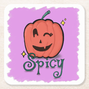 Spicy Pumpkin Spice Rechteckiger Pappuntersetzer