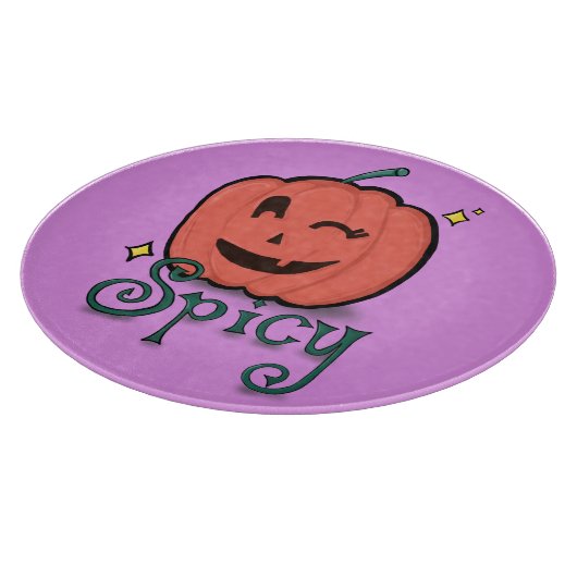 Spicy Pumpkin Spice Schneidebrett (Ecke)