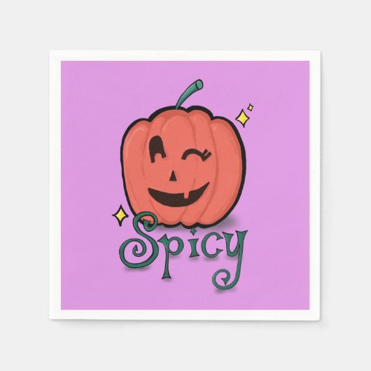 Spicy Pumpkin Spice Serviette (Vorderseite)