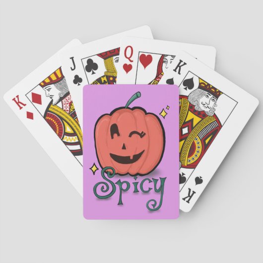 Spicy Pumpkin Spice Spielkarten (Rückseite)