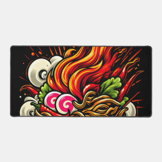 Spicy Ramen Japanese Noodle Street Art Schreibtischunterlage