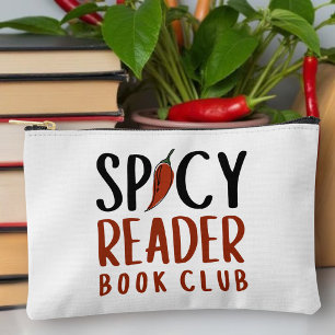 Spicy Reader Book Club Chili-Typografie-Geschenk Zubehörtasche