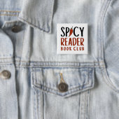 Spicy Reader Buchclub-Typografie-Geschenk Button (Beispiel)