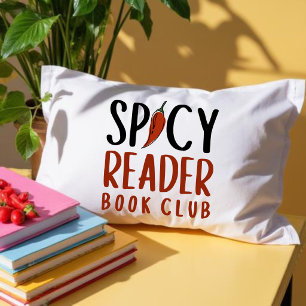 Spicy Reader Buchclub-Typografie-Geschenk Lendenkissen