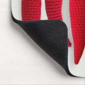 Spicy Red Minimal Crochet Jalapeno Strick Handwerk Mousepad (Ecke)